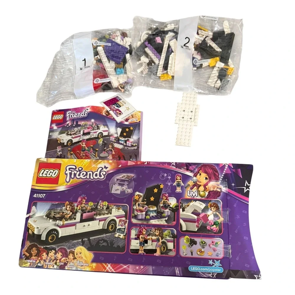 LEGO Friends 41107 Pop Star Limo - NEW SEALED BAGS / Open Box - Retired